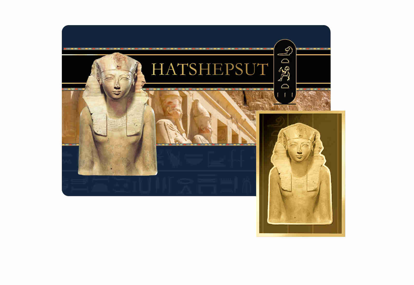 Goldcard Motiv Hatshepsut 999/1000 Gold