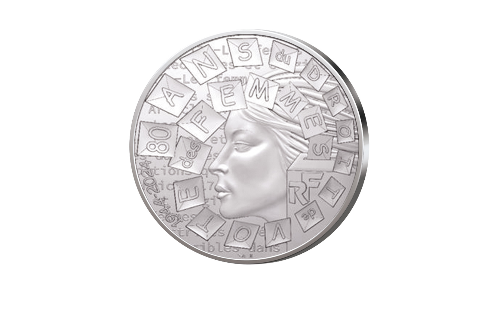 10 Euro 2024 Frankreich Silber 80 Jahre Frauenwahlrecht st