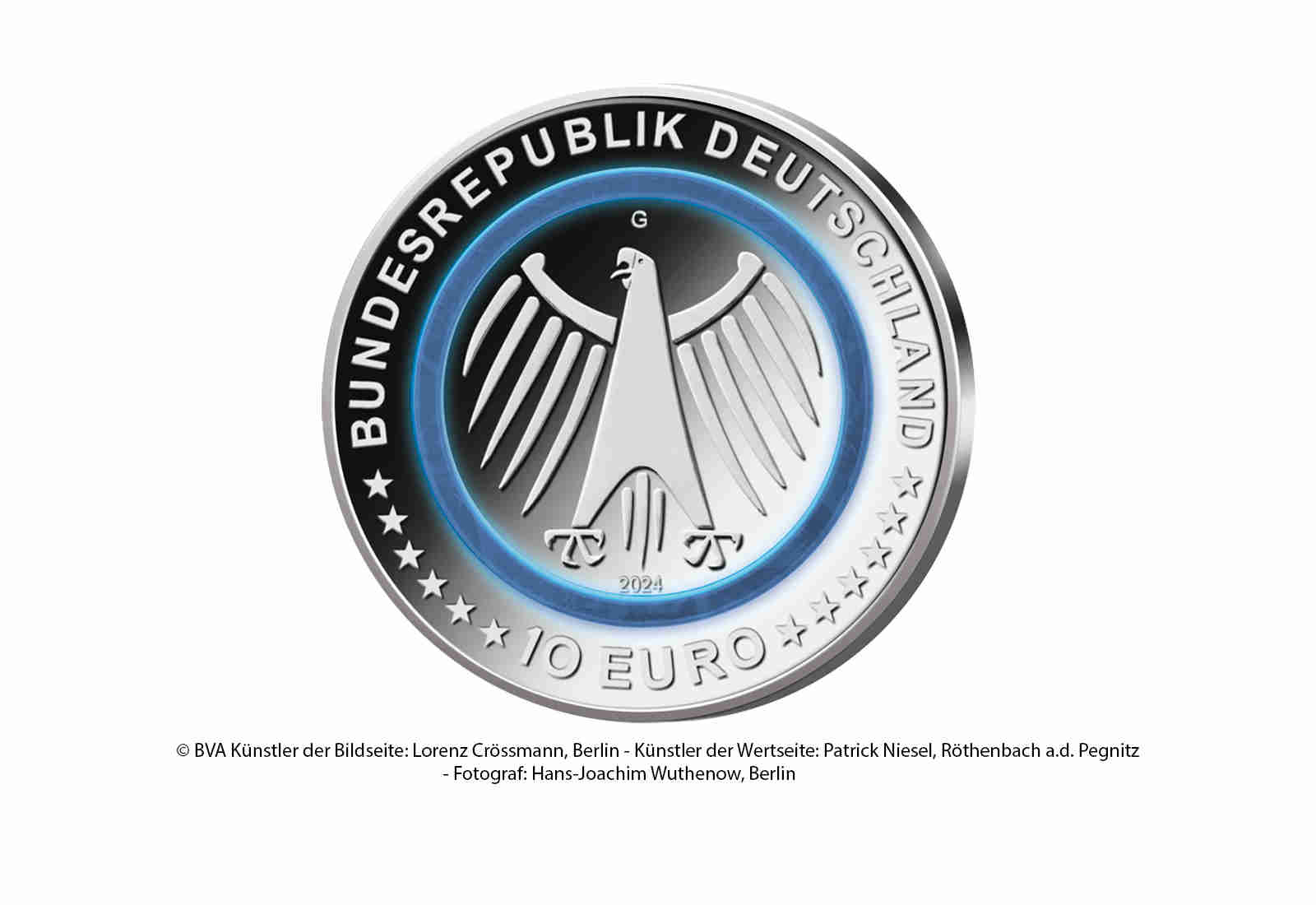 10 Euro 2024 Deutschland Polizei - Im Dienst unserer Gesellschaft st Prägestätte A