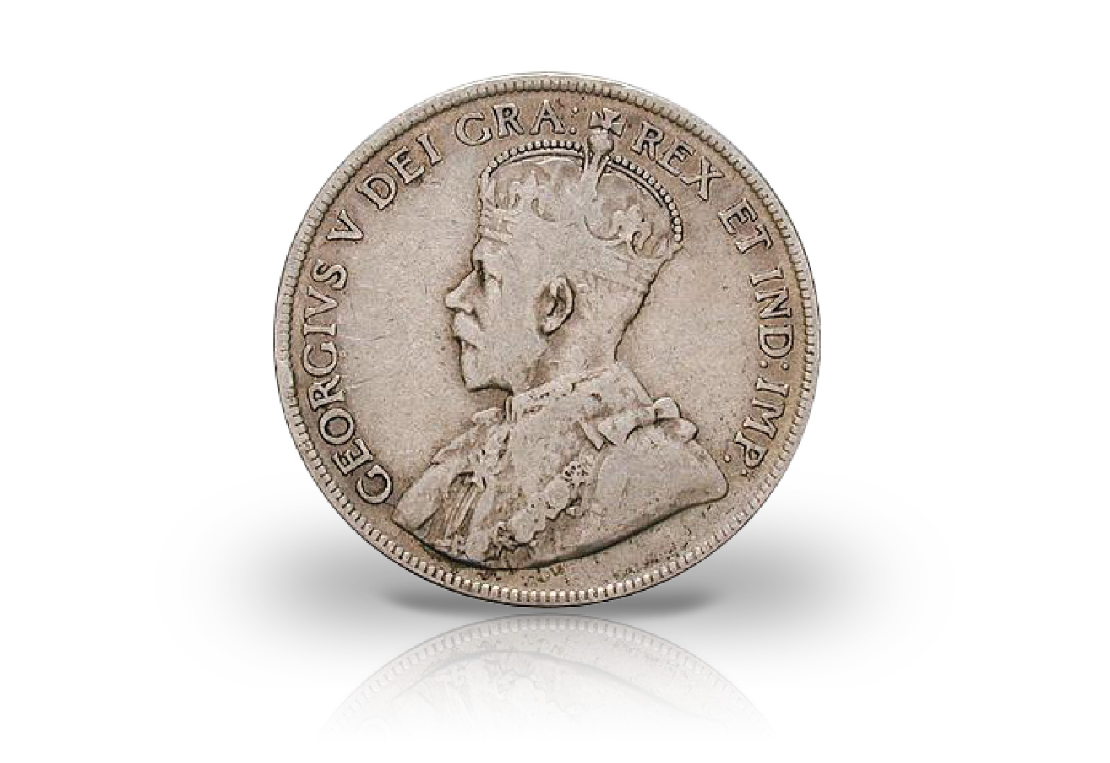 50 Cents 1911-1919 Kanada George V. gekrönte Büste