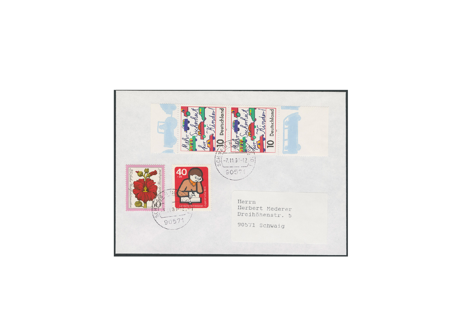 Briefmarke BRD Sicherheit für Kinder 1997 Michel-Nr. 1954 L gestempelt