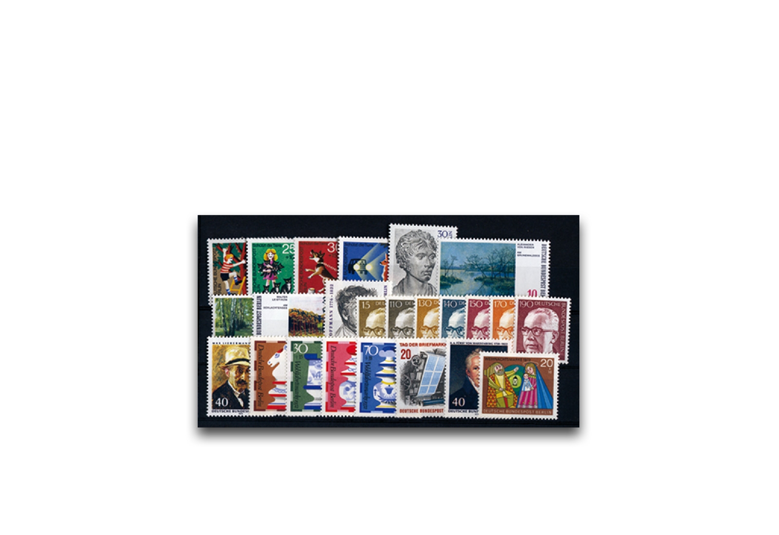 Briefmarken Berlin Jahrgang 1972 Michel-Nr. 418-441 postfrisch