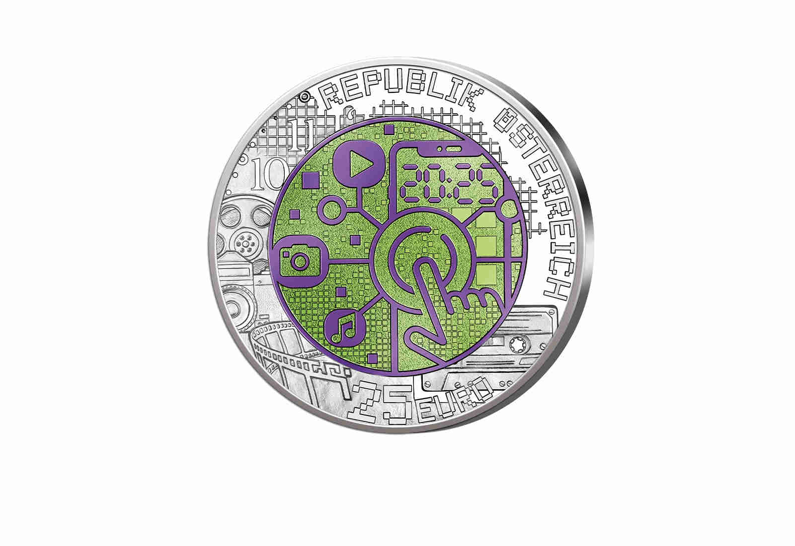 25 Euro 2025 Silber Niob Österreich Digitalisierung hgh