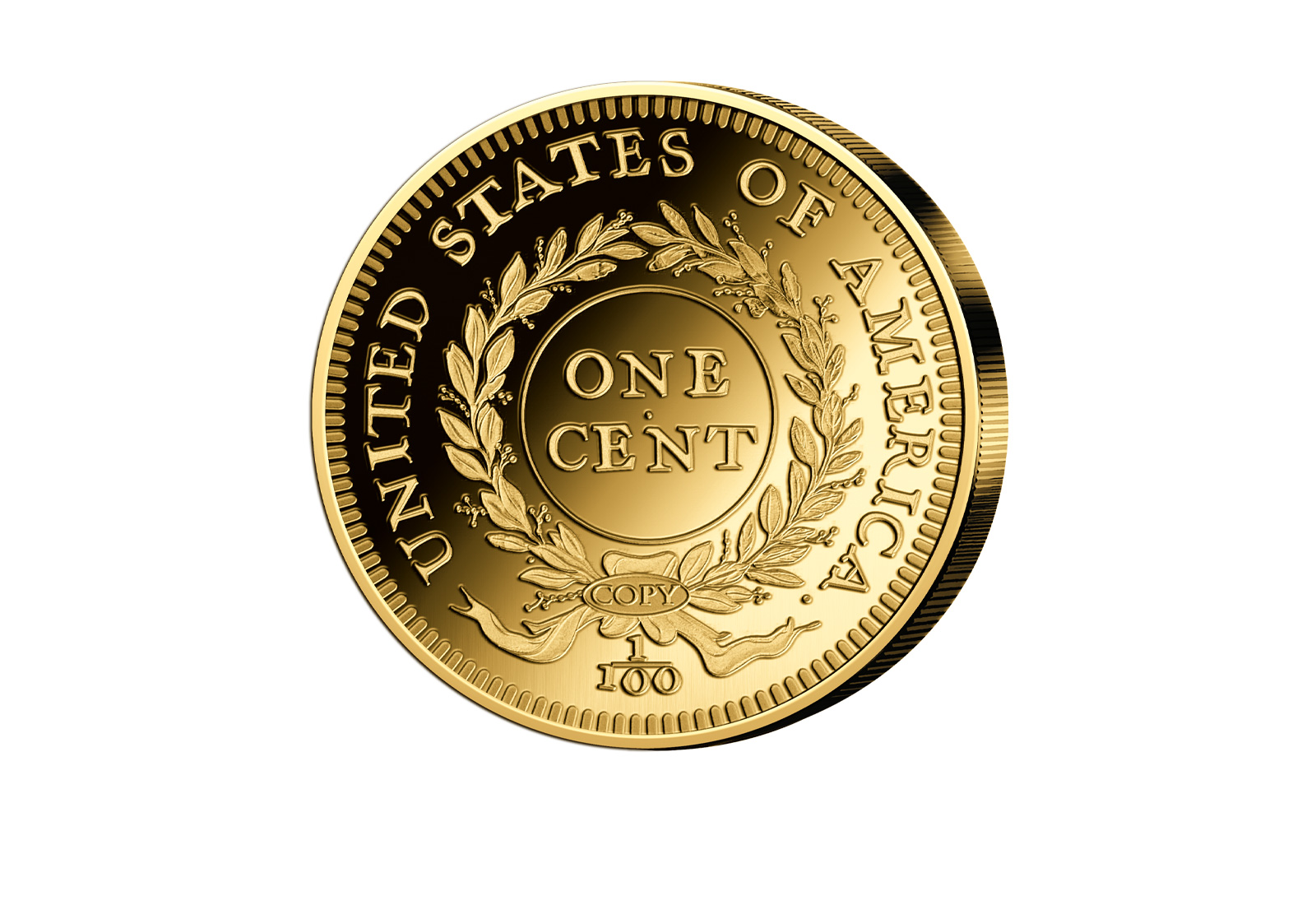 Gigantenprägung Vergoldet Birch Cent