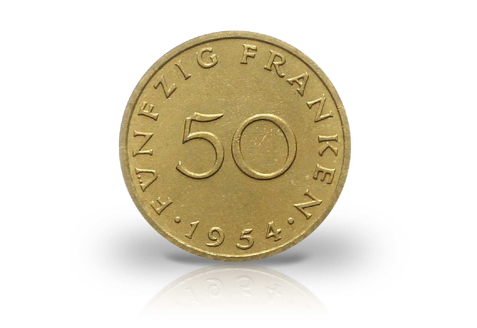 50 Franken 1954 Saarland Jaeger-Nr. 803