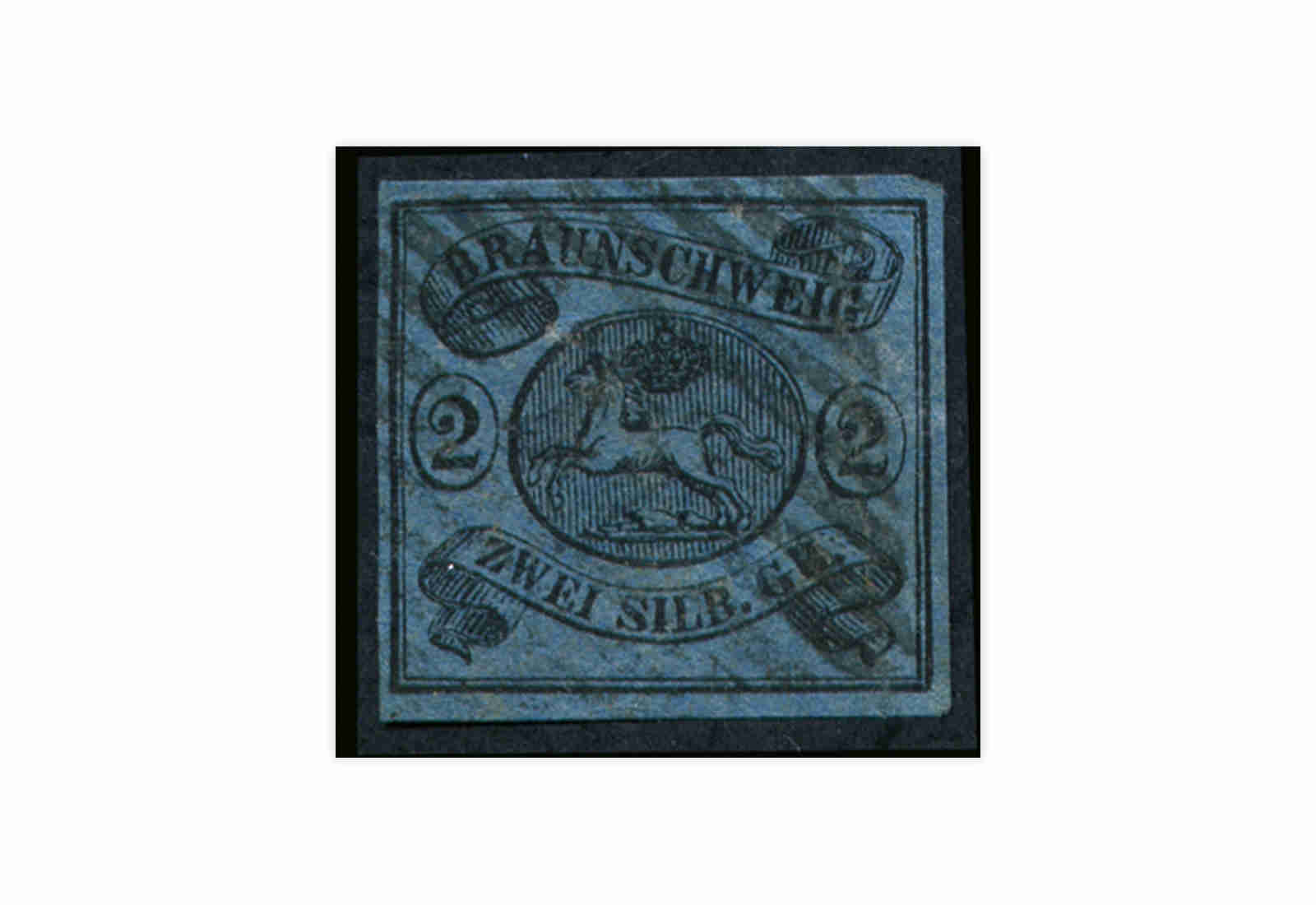 Briefmarke Altdeutschland Braunschweig Freimarke 1852 Michel-Nr. 2 gestempelt