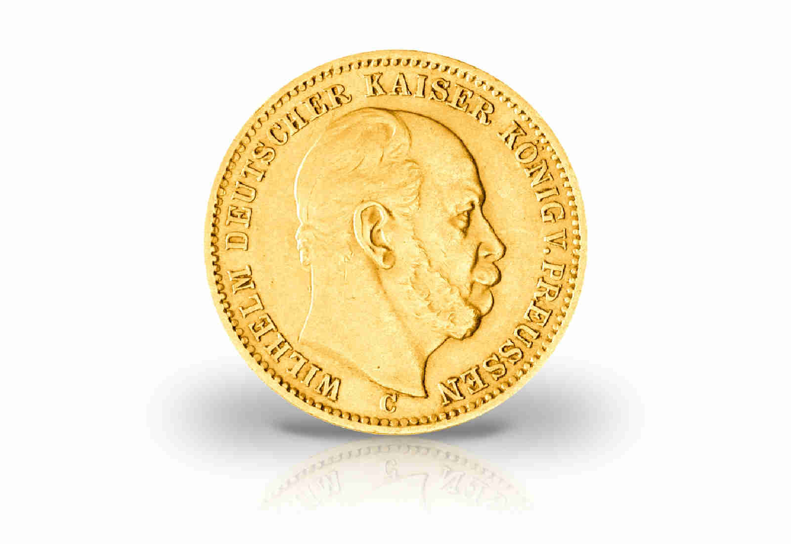 20 Mark Goldmünze 1871 Deutsches Kaiserreich Preußen Kaiser Wilhelm I. Prägestätte A Jaeger-Nr. 243