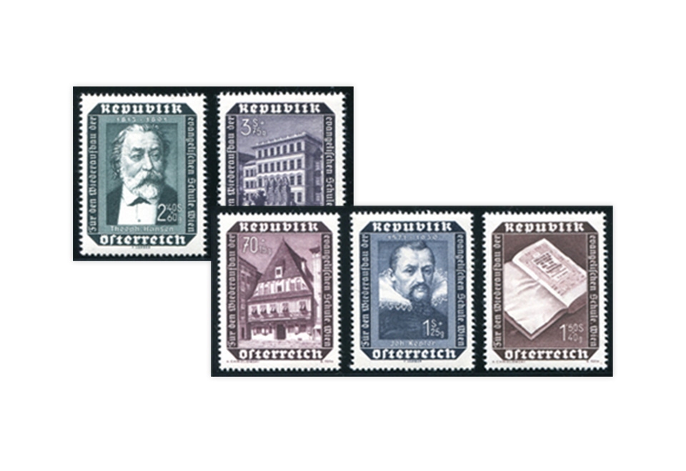 Österreich Wiederaufbau 1953 Mi.Nr. 989/993 postfrisch