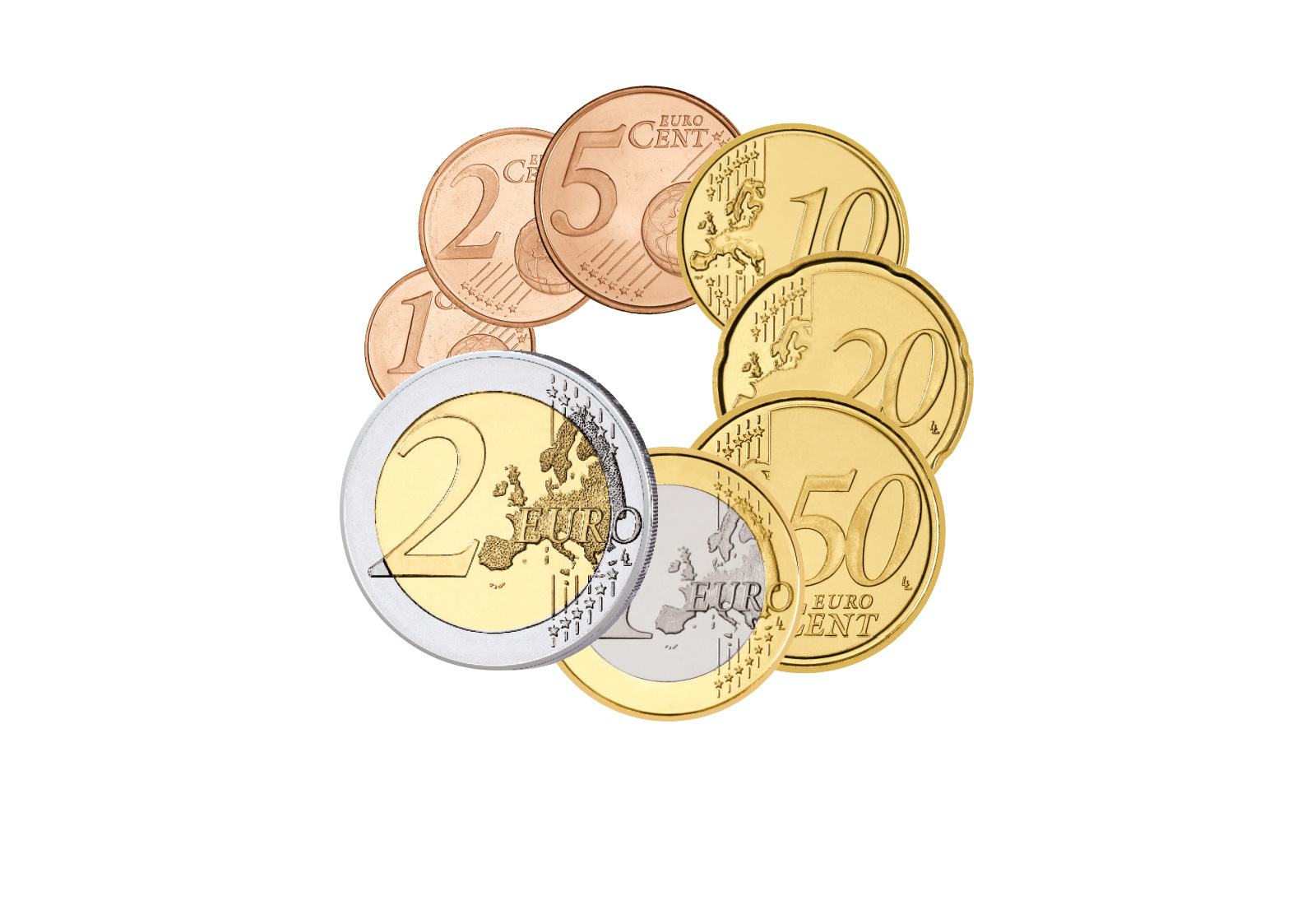 Vatikan Kursmünzensatz 2010 Papst Benedikt XVI.