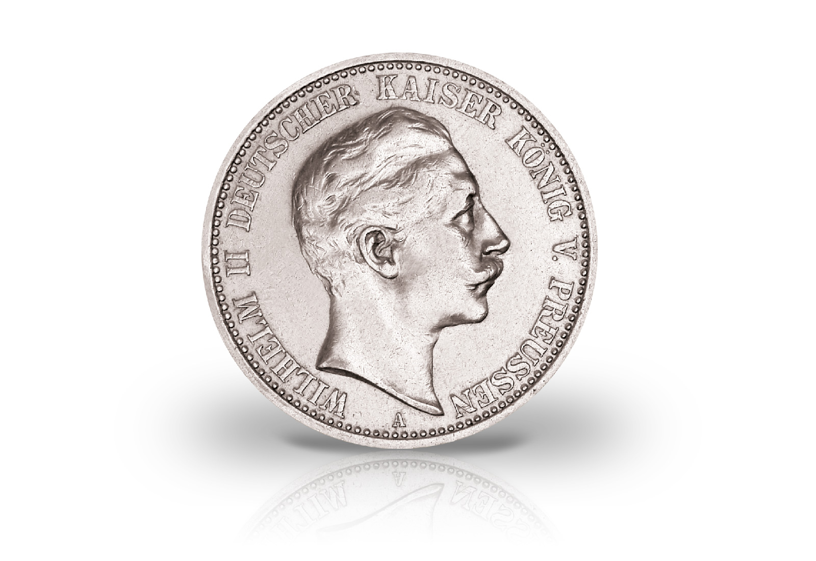 2 Mark 1891-1912 Deutsches Kaiserreich Preußen Wilhelm II. Jaeger-Nr. 102