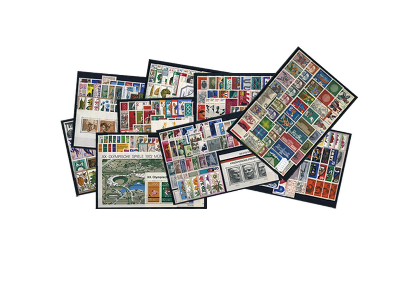 BRD Briefmarken 1970 bis 1979 komplett postfrisch