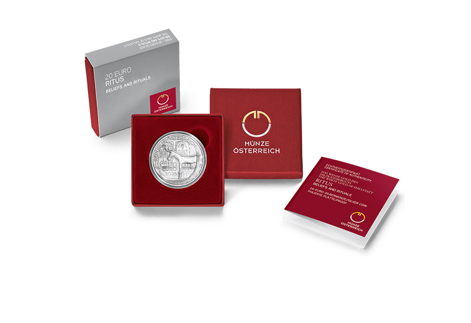20 Euro Silbermünze 2025 Österreich Ritus Das Gold des Salzkammerguts PP
