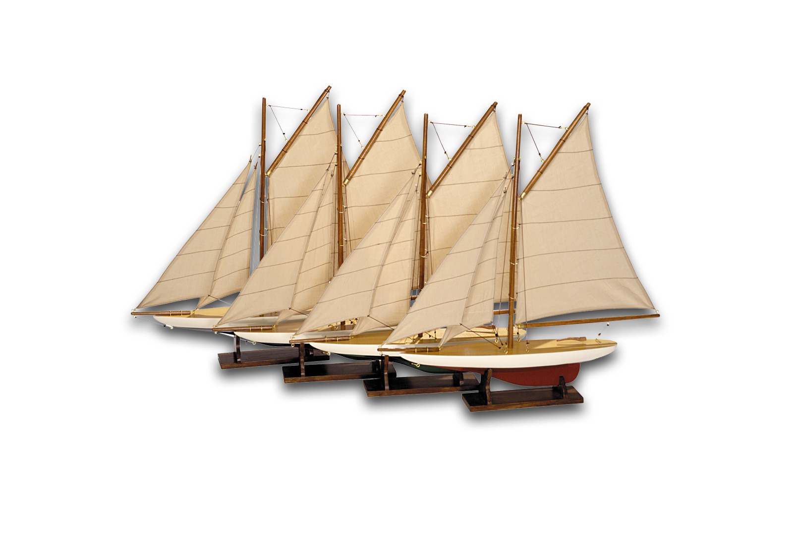 Yacht Nachbildung (inkl. Holzständer)