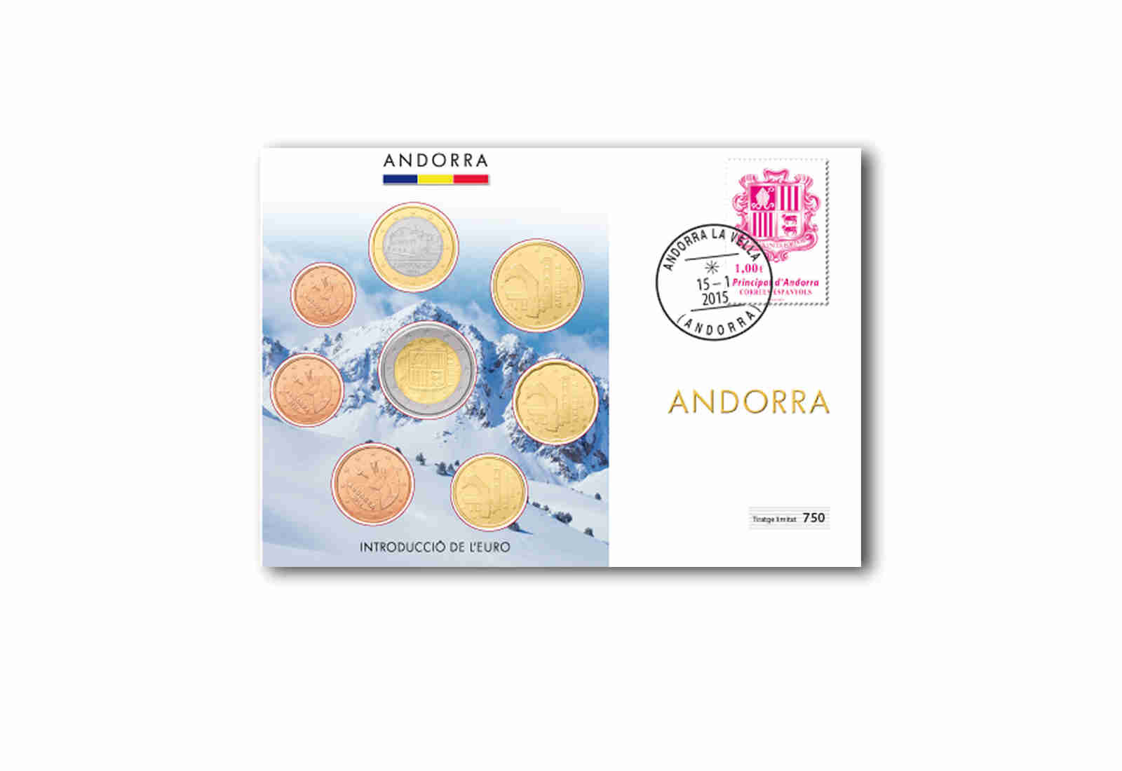 Eurosatz 2014 Andorra im Numisbrief