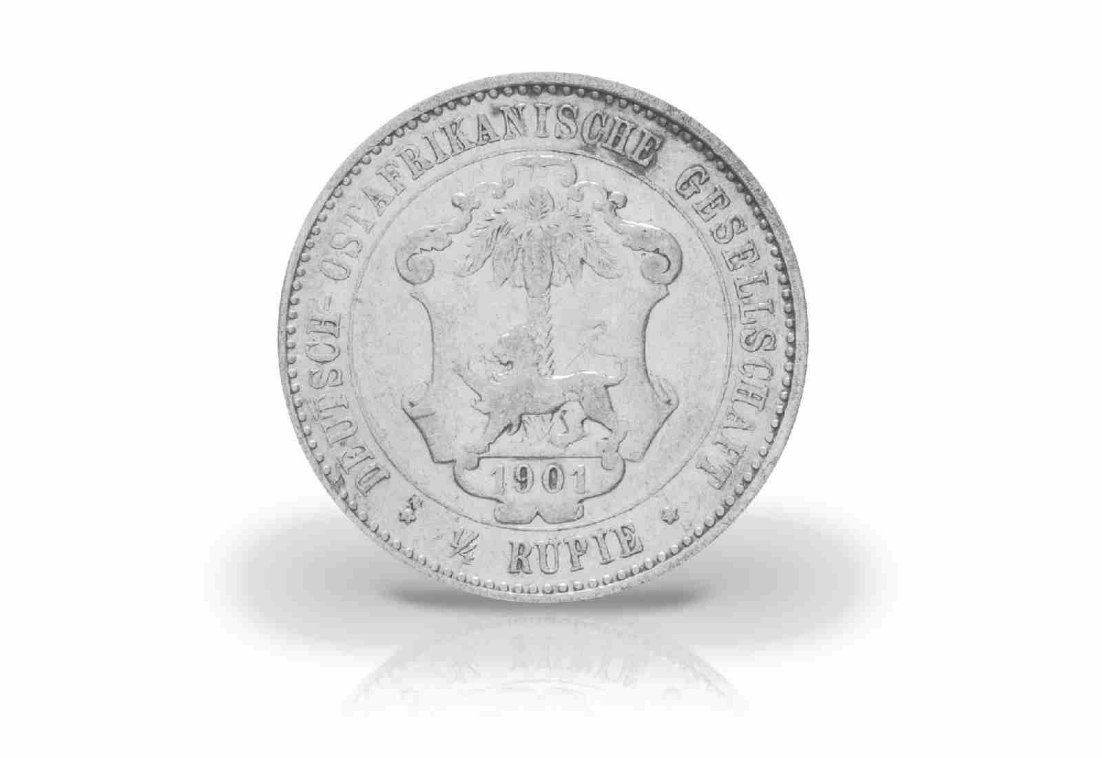 1/4 Rupie Deutschland-Ostafrika 1891 - 1901 ss-vz Jaeger-Nr. 711