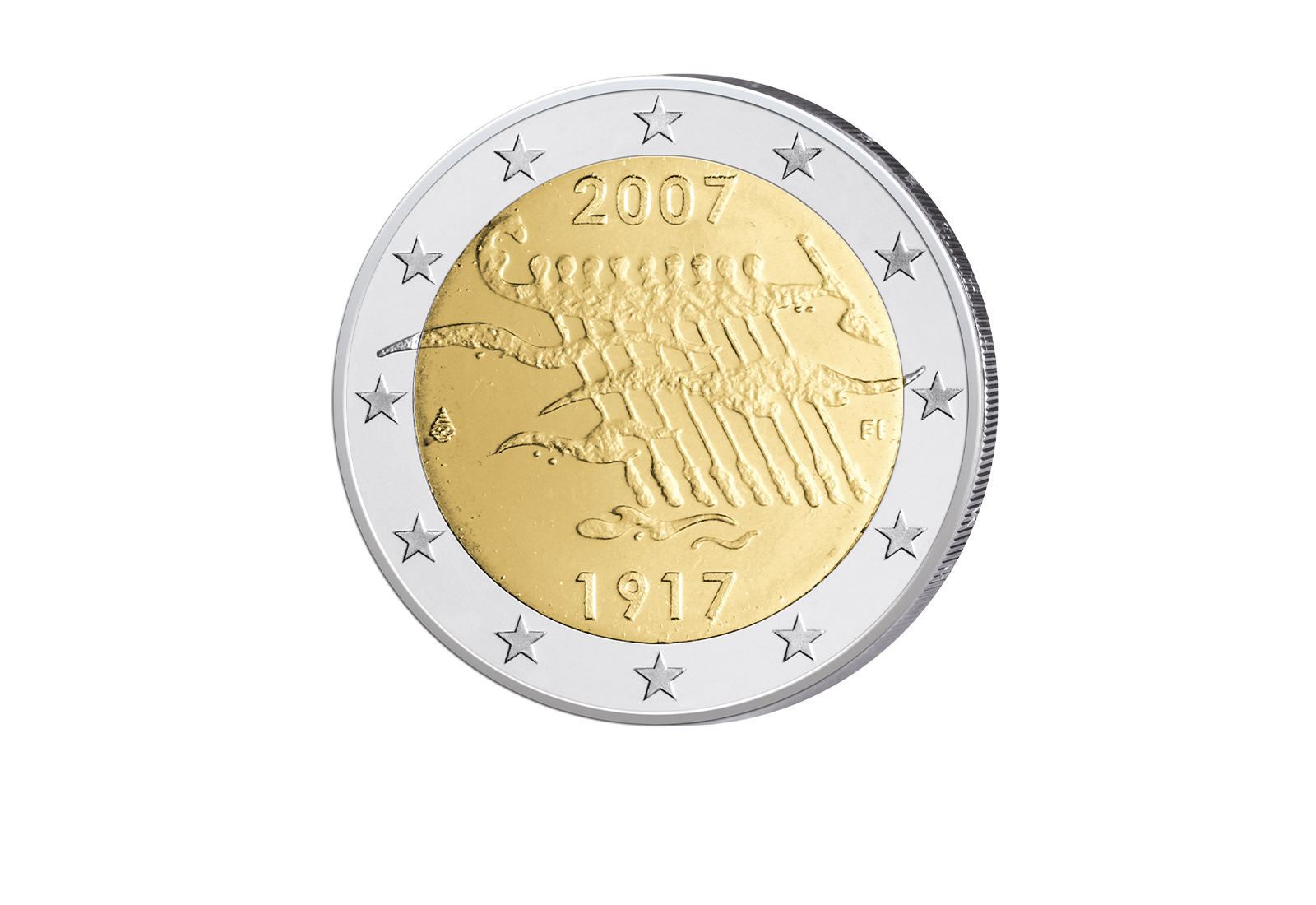 2 Euro 2007 Finnland 90 Jahre Unabhängigkeit
