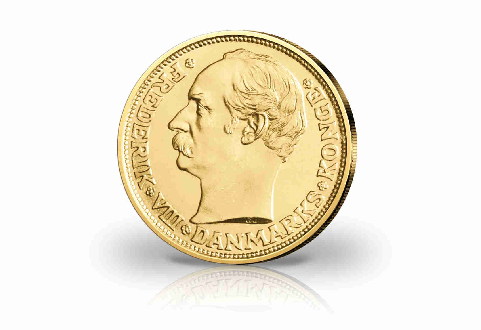 20 Kronen Goldmünze 1908-1912 Dänemark Frederik VIII.