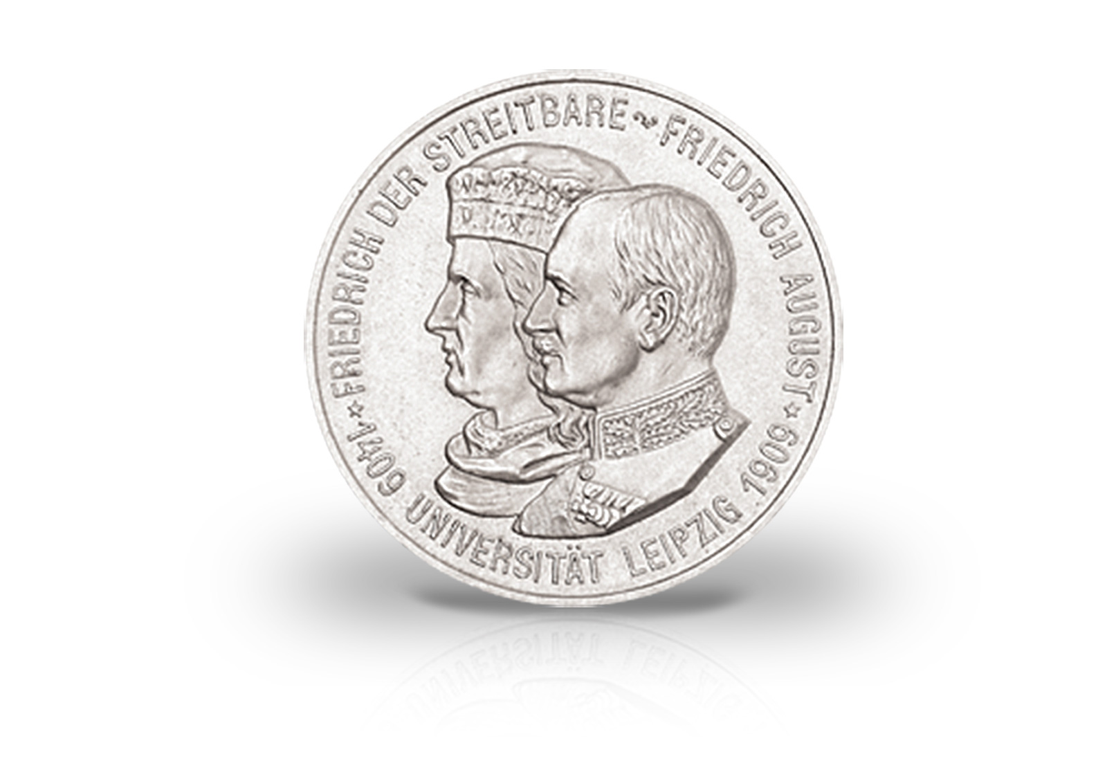 2 Mark 1909 Deutsches Kaiserreich Sachsen Uni Leipzig Jaeger-Nr. 138