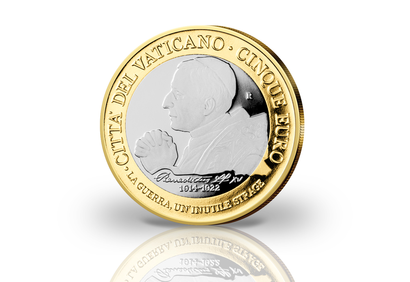 5 Euro 2022 Vatikan 100. Todestag Papst Benedikt XV PP