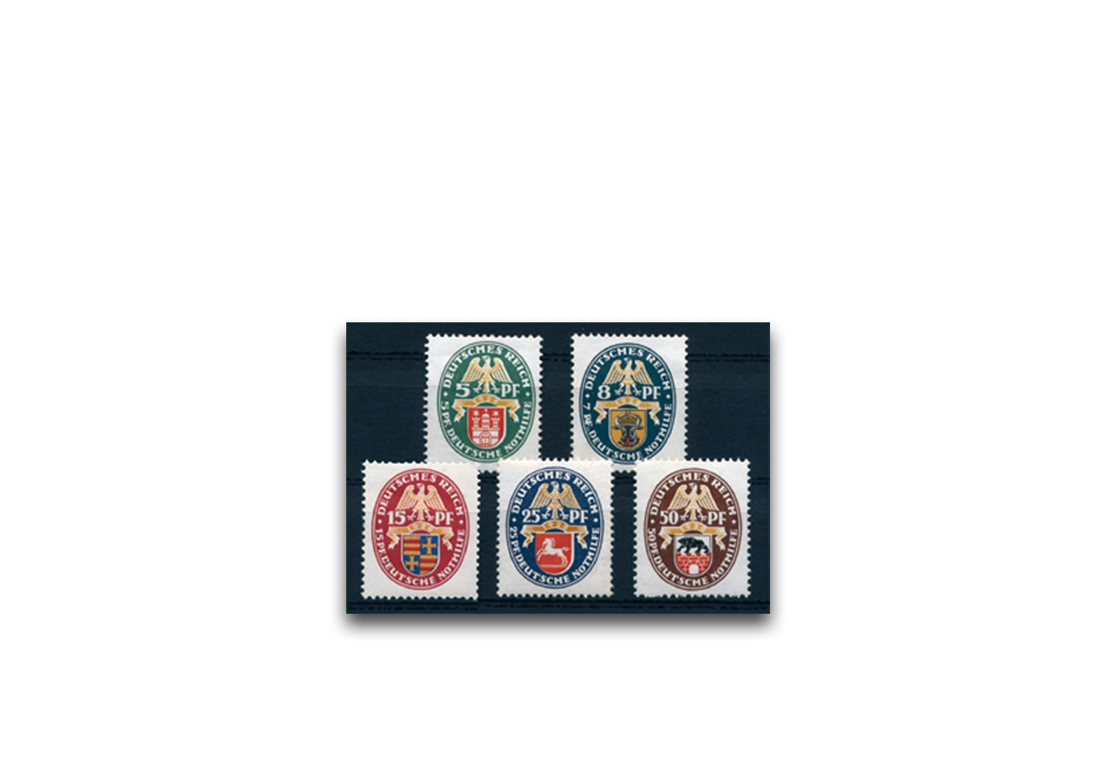 Briefmarken Deutsches Reich 1928 Michel-Nr. 425/429 postfrisch