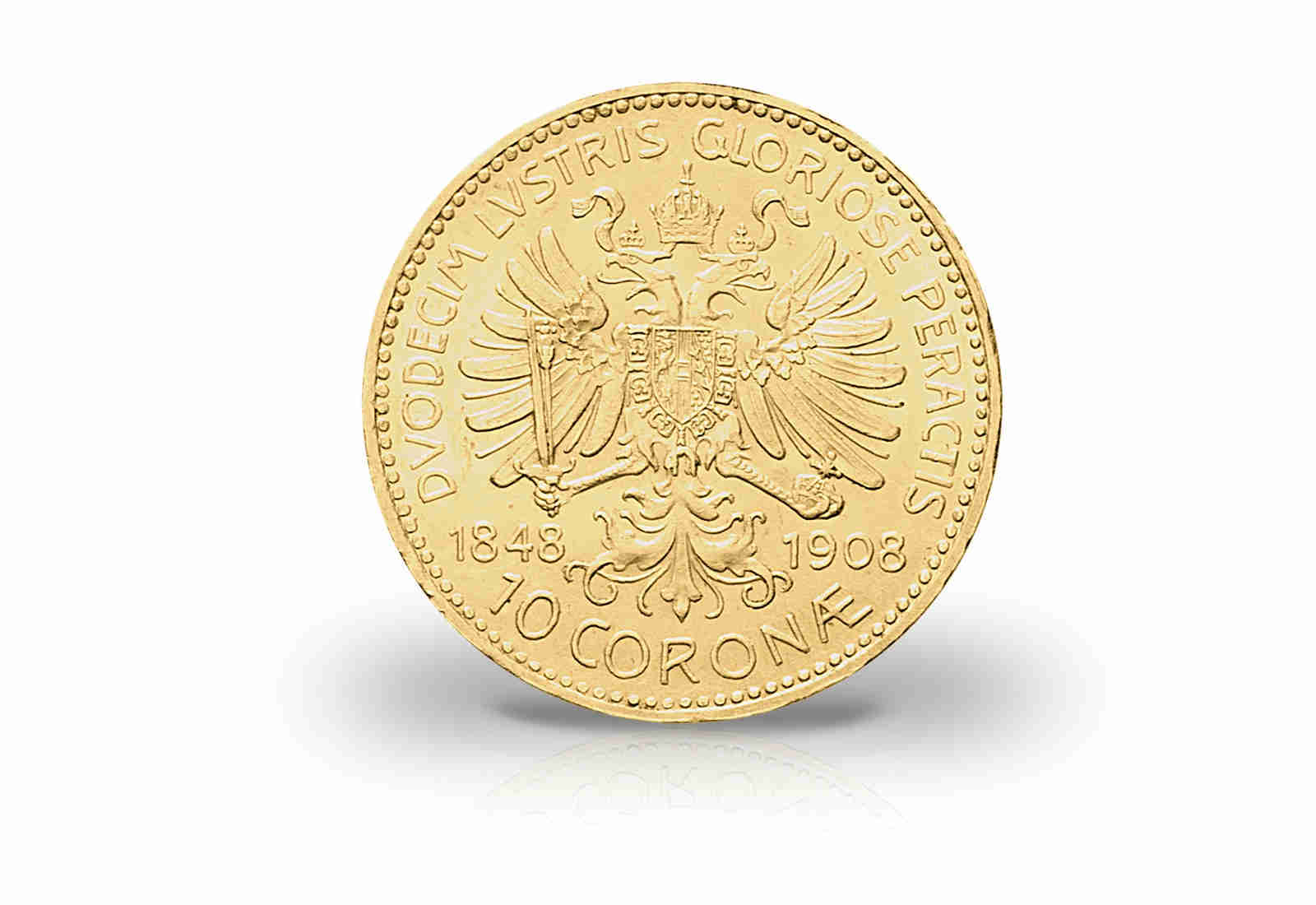 10 Kronen Goldmünze 1908 Österreich Joseph I. Jubiläumsjahrgang