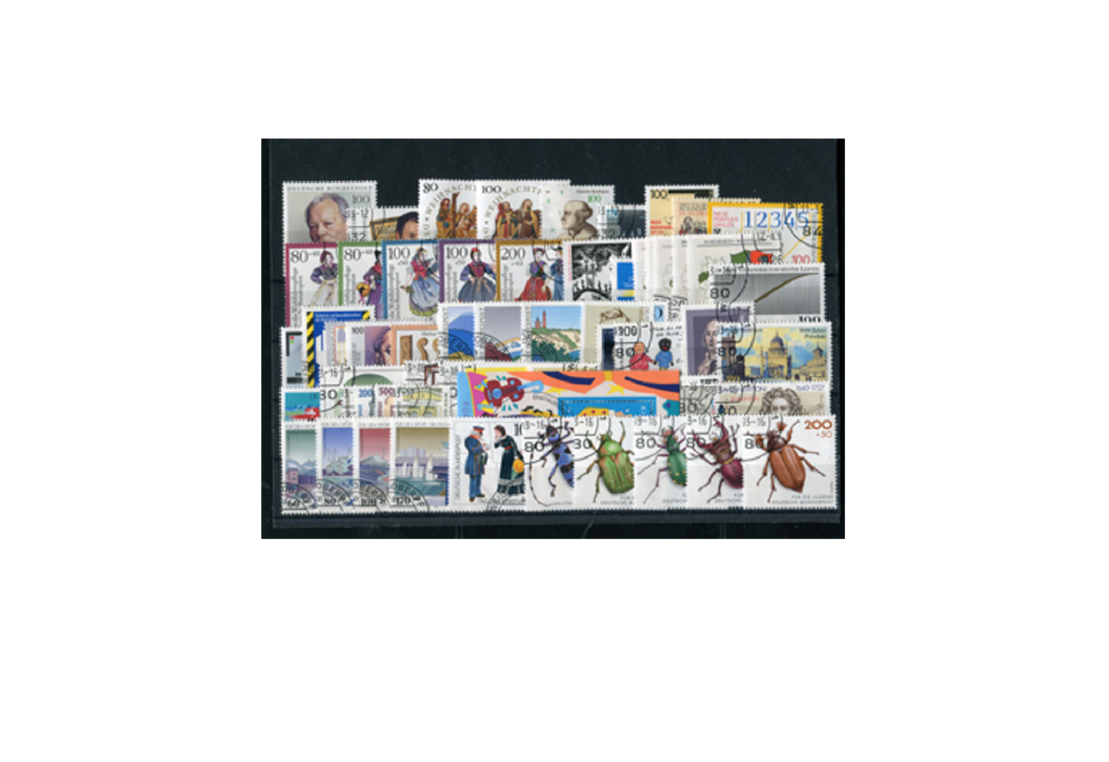 Briefmarken BRD Jahrgangssatz 1993 Michel-Nr. 1645-1708 gestempelt