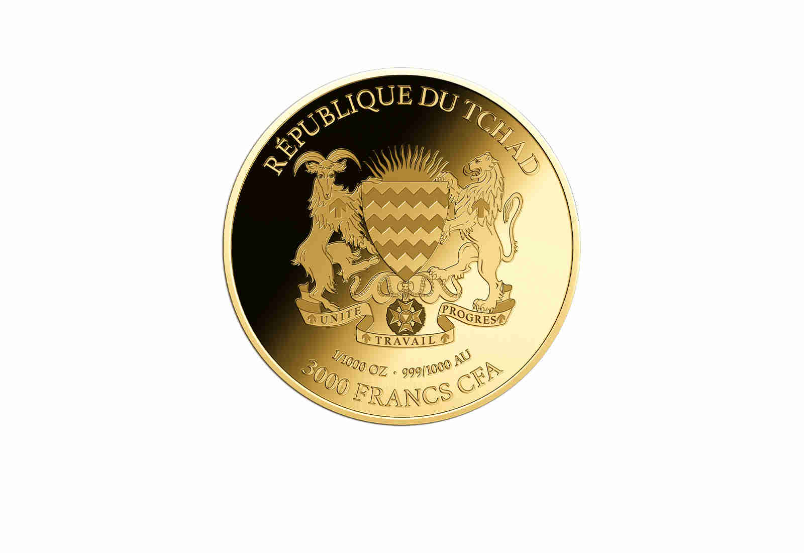 Goldmünze Motiv African Buffalo Coincard Feinheit 999/1000 Gold Geschenk