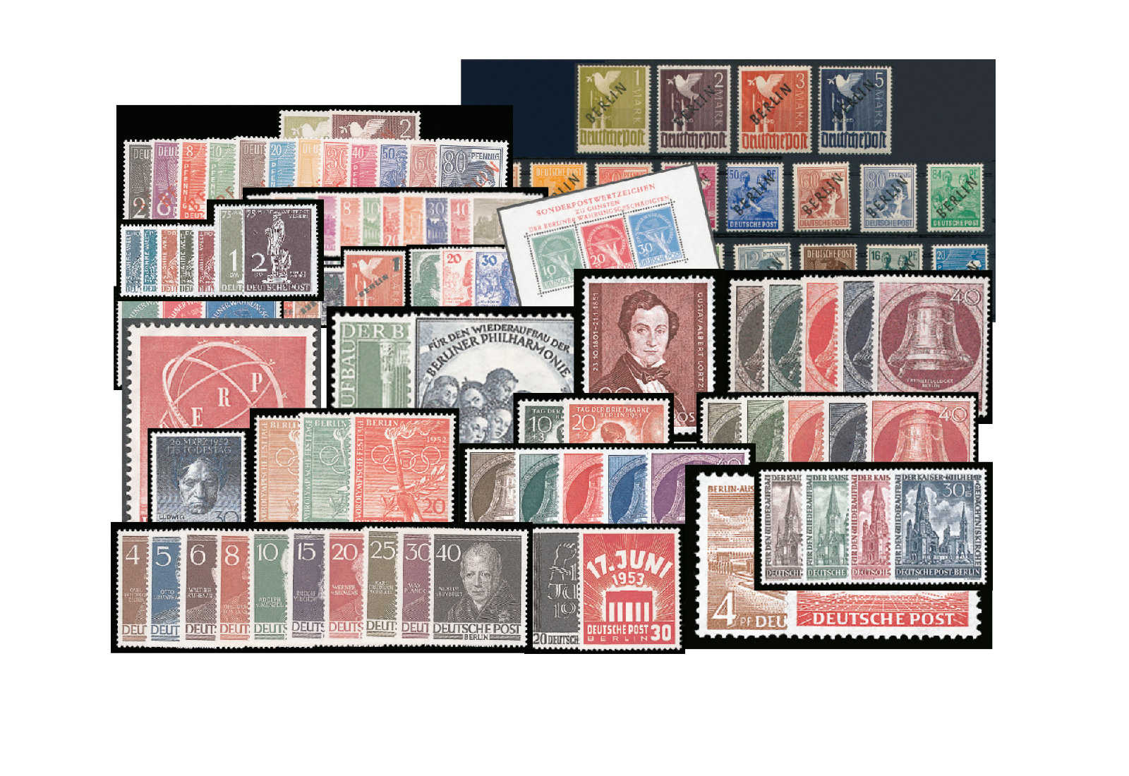 Briefmarken Berlin 1948 - 1953 Michel-Nr. 1-113 postfrisch