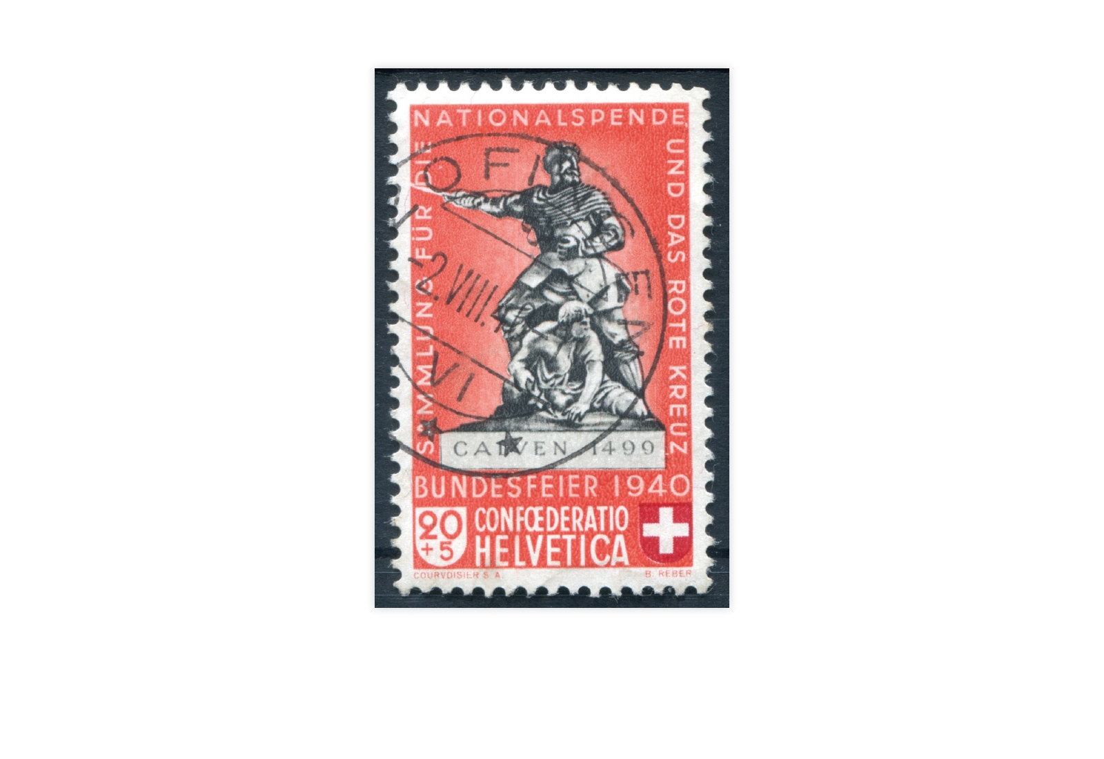 Schweiz Mi.Nr. 366 a Pro Patria 1940 gestempelt
