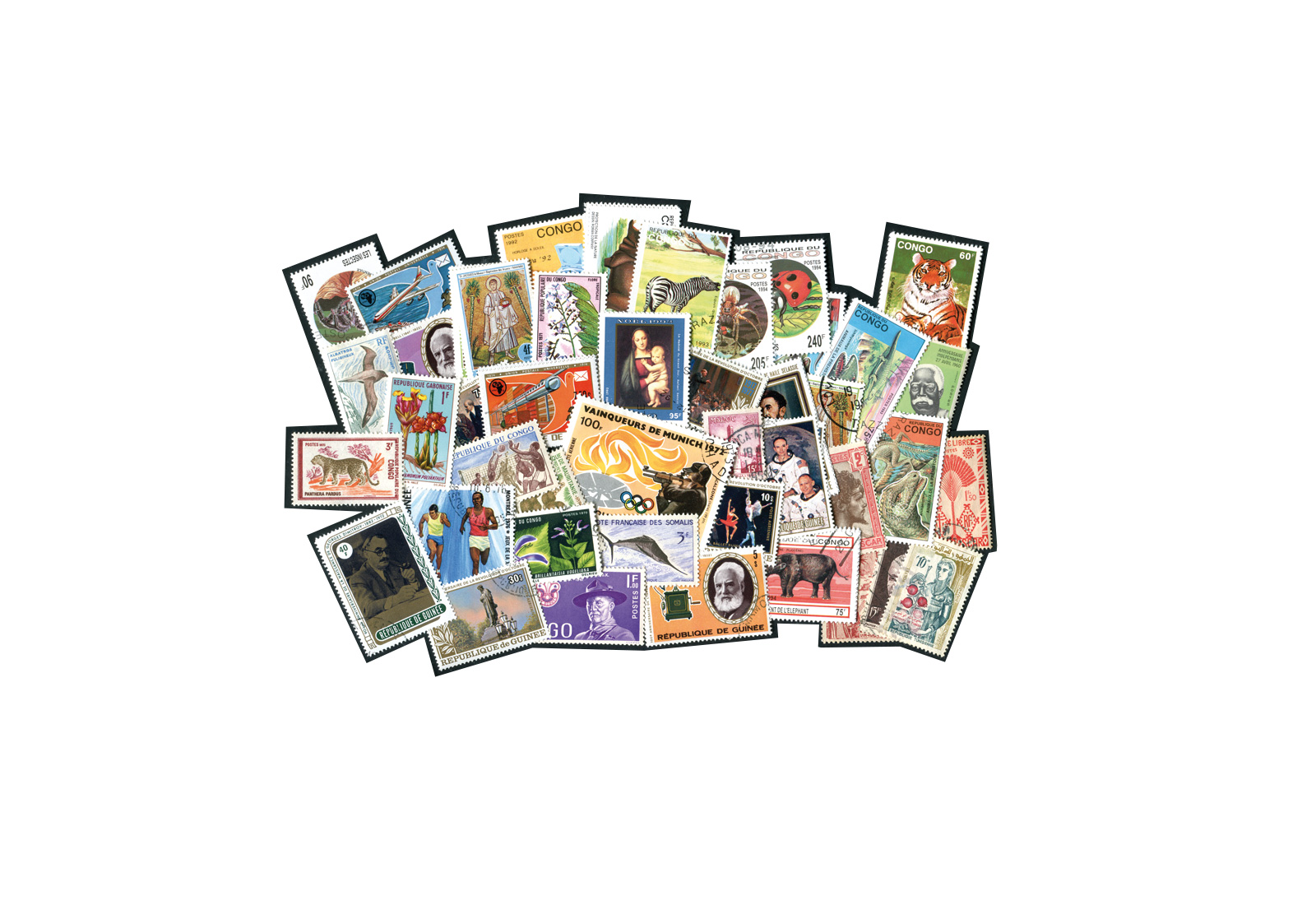 Französische Kolonien und Nachfolgestaaten - 500 verschiedene Ausgaben