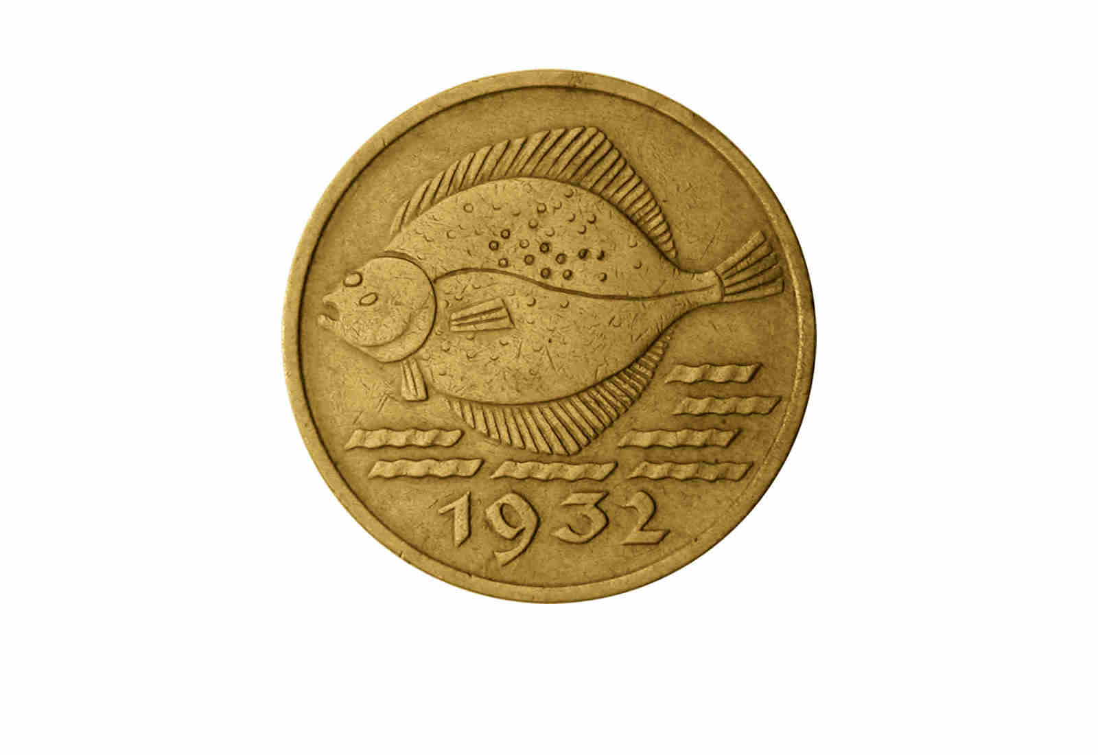 5 Pfennig 1932 Danzig Flunder ss-vz Jaeger-Nr. D12