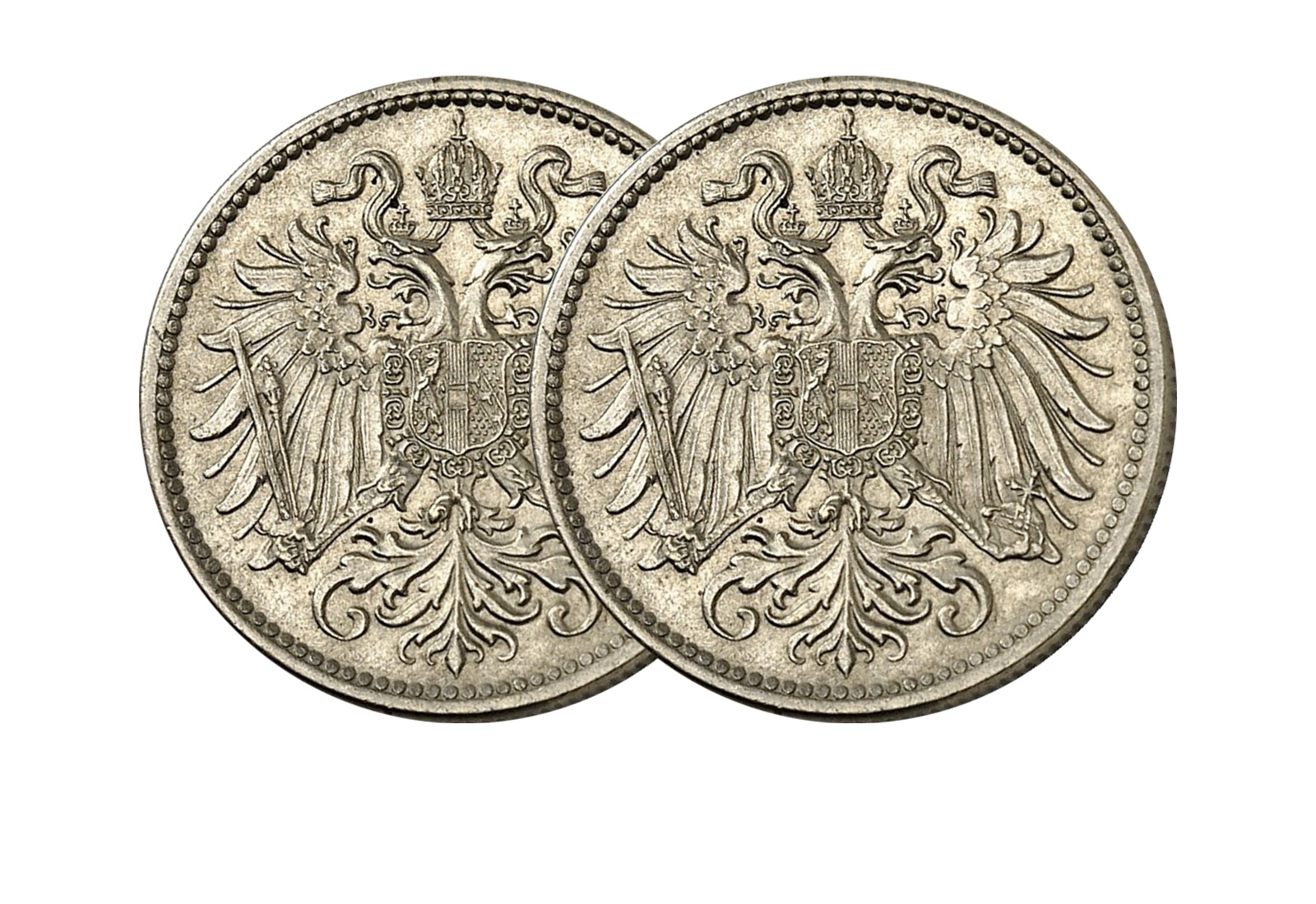 2er Set Österreich Heller Franz Josef I. 1848-1916 Jaeger-Nr. 374 & 389