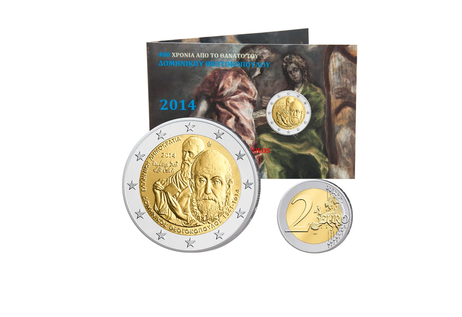 2 Euro 2014 Griechenland 400 Todestag von Domenicos Theotokopoulos bfr.
