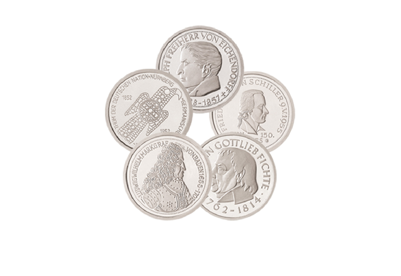 BRD Die Ersten Fünf 5er Set Neuprägungen