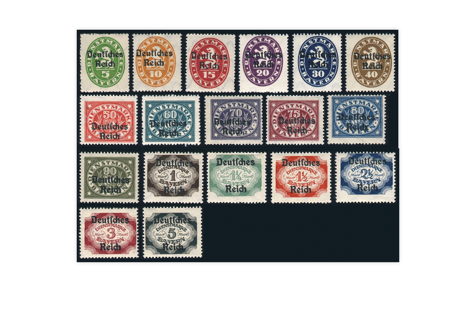 Deutsches Reich Mi. Nr. D 23/33 postfrisch