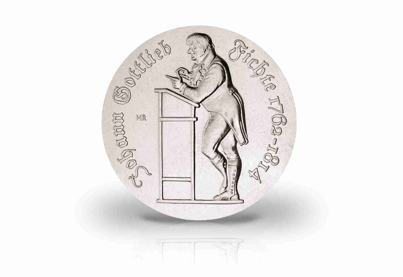10 Mark Gedenkmünze 1990 DDR Johann Gottlieb Fichte Jaeger-Nr. 1636