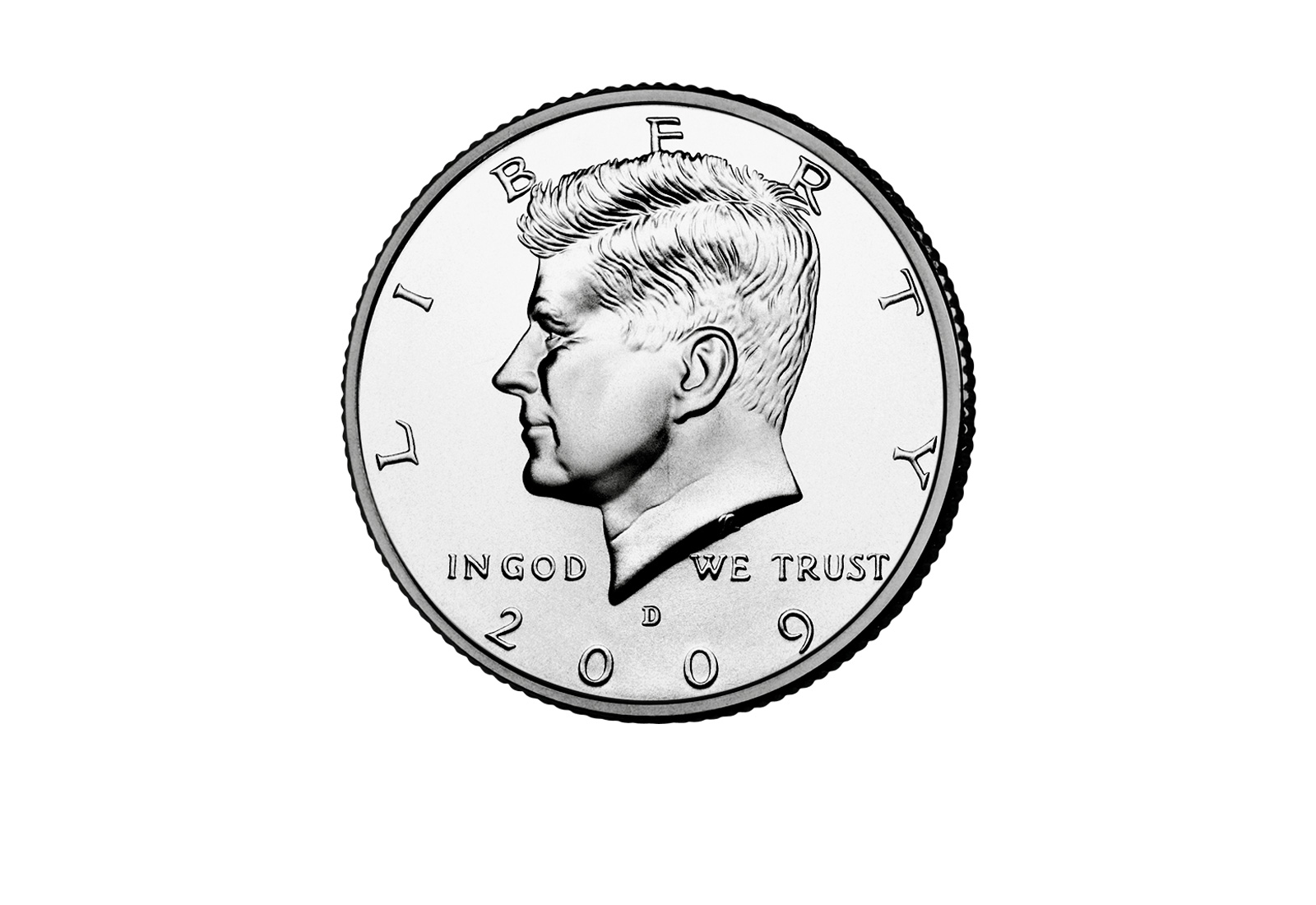 ½ Kennedy-Dollar USA mit Farbapplikation Franklin D. Roosevelt