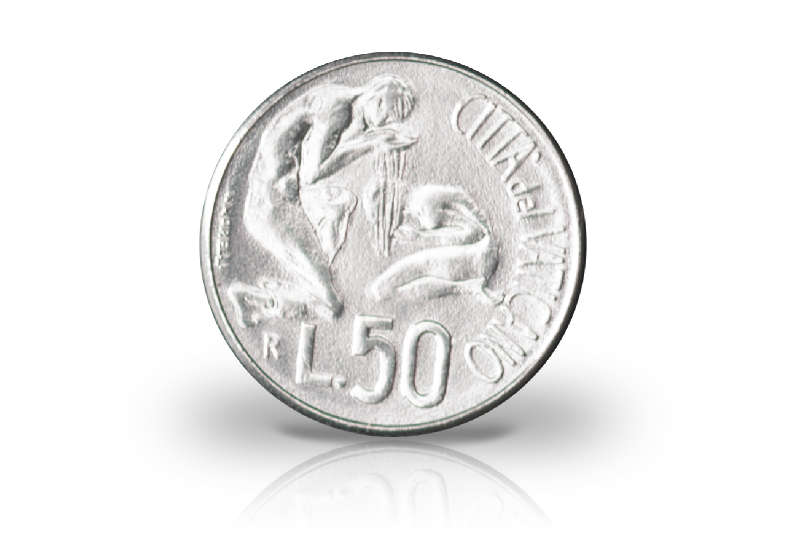 50 Lire 1991 Vatikan Papst Johannes Paul II. Taufe