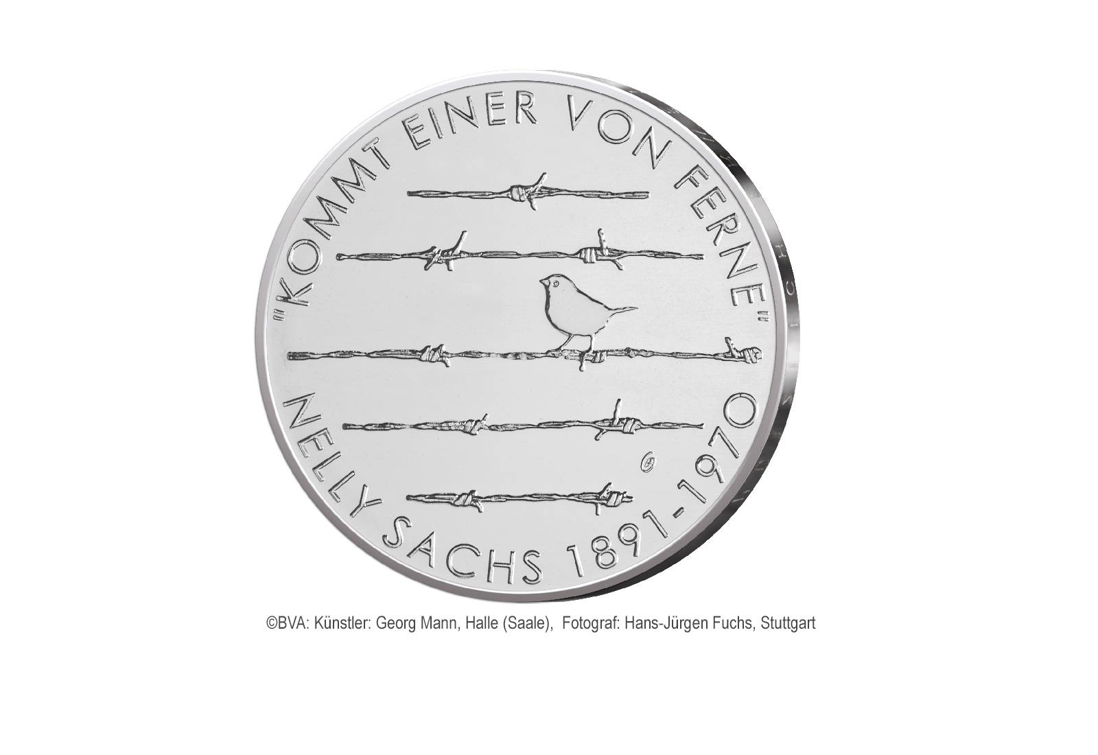 20 Euro Silbermünze 2016 Deutschland 125. Geburtstag Nelly Sachs st