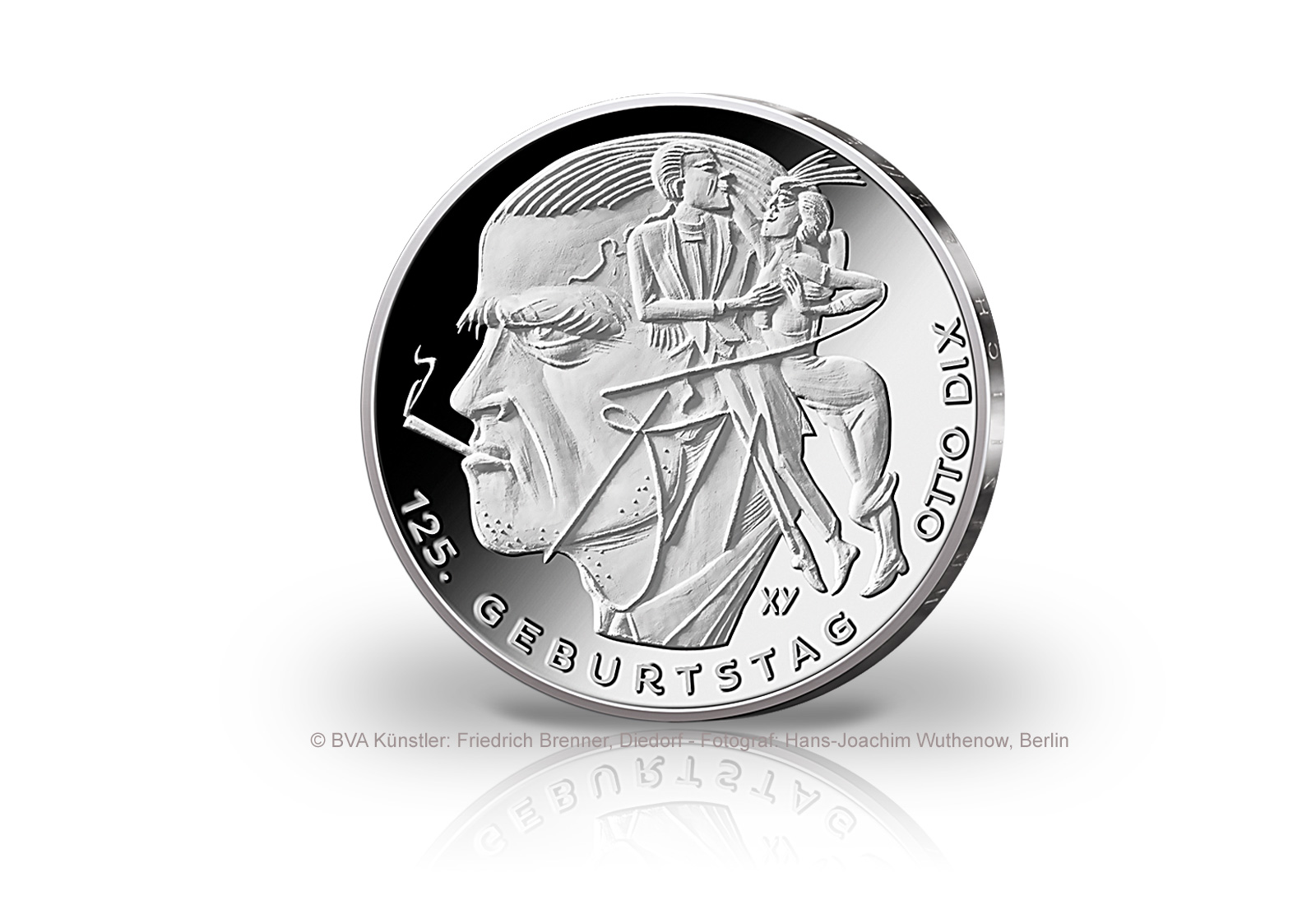 20 Euro Silbermünze 2016 Deutschland 125. Geburtstag von Otto Dix st