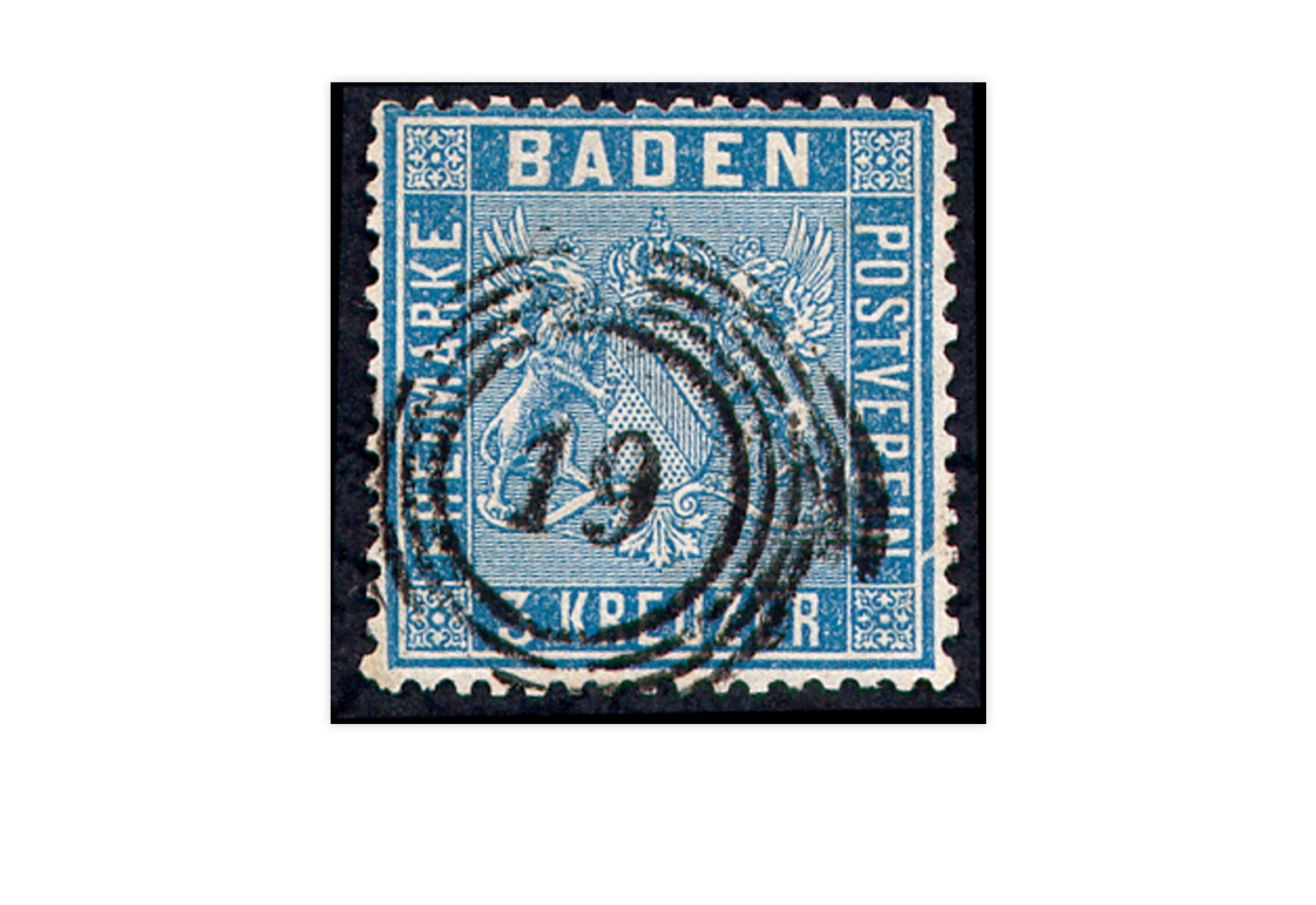 Briefmarke Altdeutschland Baden Freimarke 1860 Michel-Nr. 10 a gestempelt