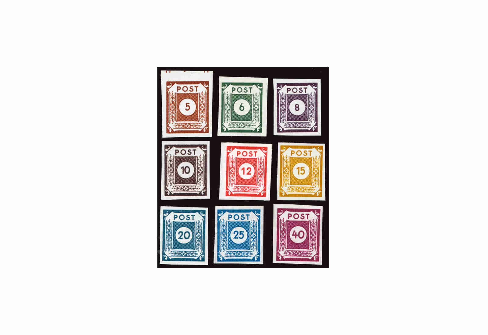 SBZ Mi.Nr. 42/50 A postfrisch