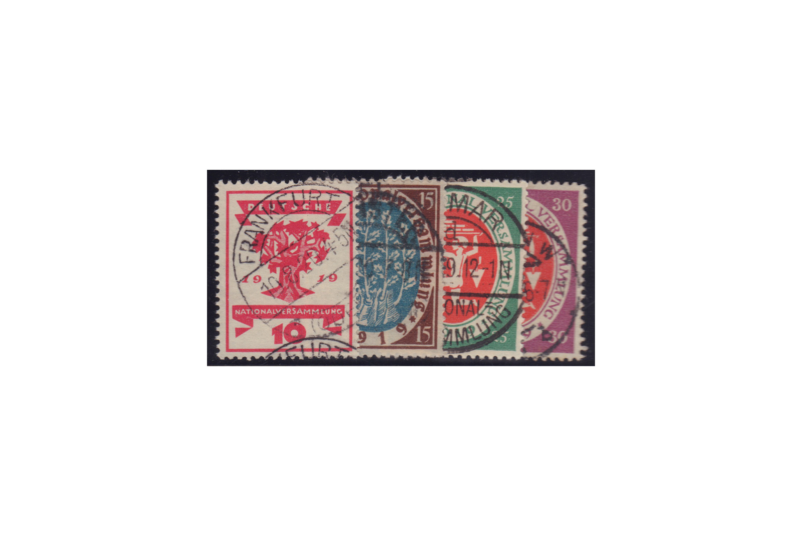 Deutsches Reich Mi.Nr. 107/110 gestempelt