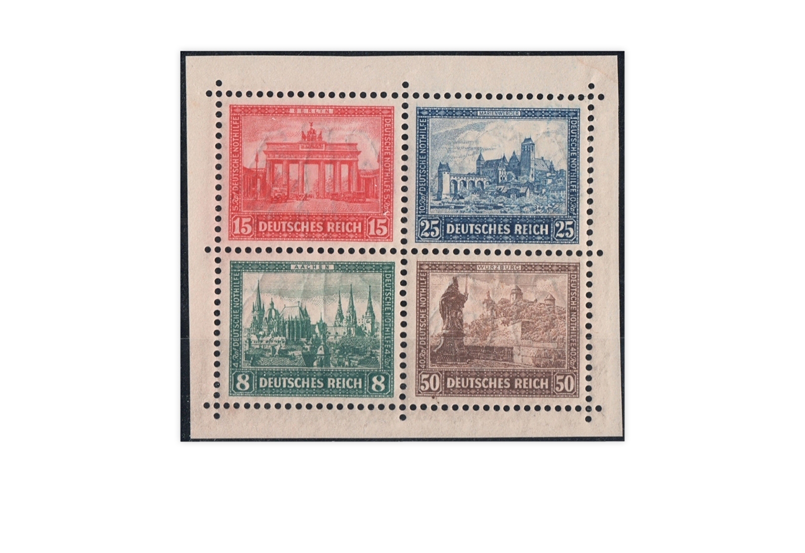 Deutsches Reich 1930 Mi.Nr. 446/449 Falz