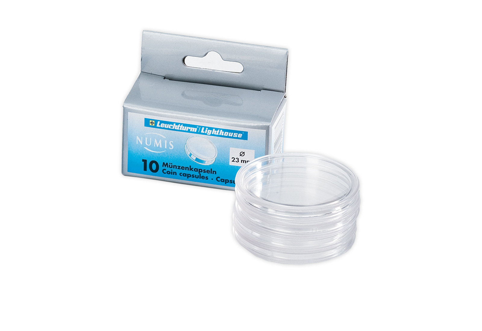 [37 mm] Leuchtturm Münzkapseln im 10er Pack