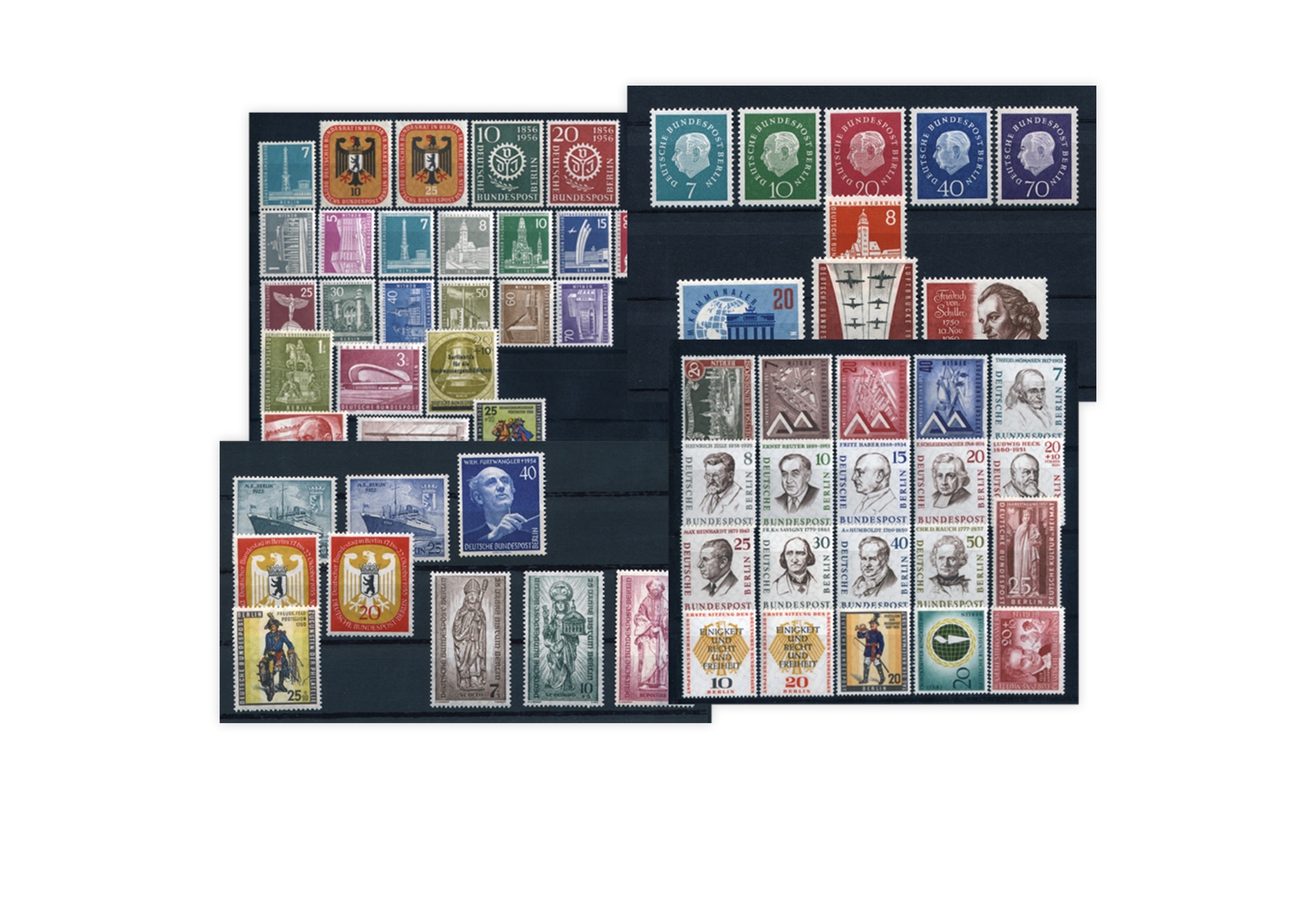 Briefmarken Berlin Sparpaket Jahrgänge komplett 1955-1959 Michel-Nr. 126/190 postfrisch