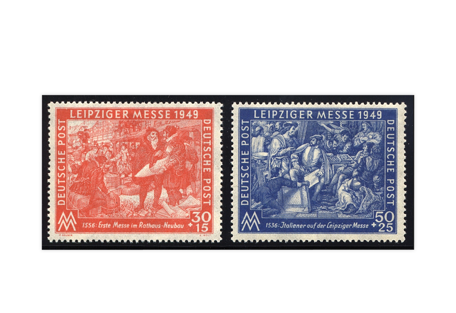 SBZ Michel-Nr. 230/231 gestempelt