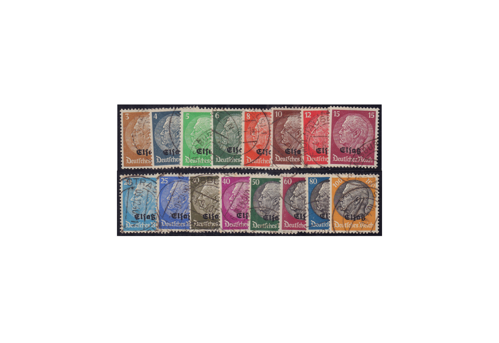 Elsaß Mi.Nr. 1/16 gestempelt