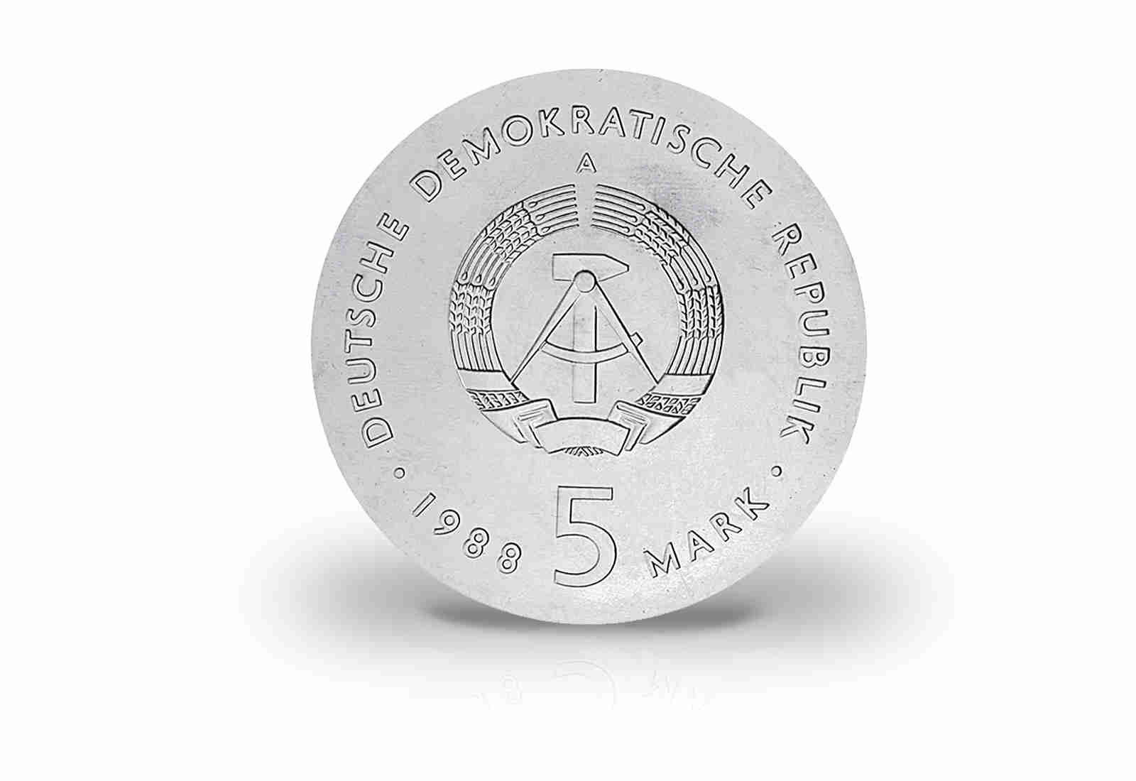 5 Mark Gedenkmünze 1988 DDR Ernst Barlach Jaeger-Nr. 1620