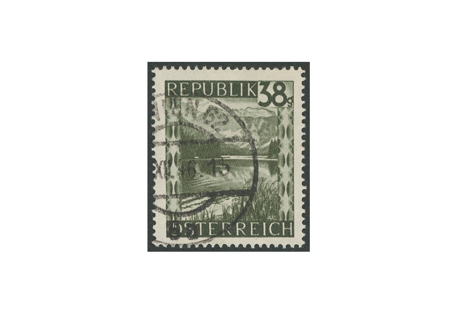 Briefmarke Österreich Landschaften 1947 Michel-Nr. 756 b gestempelt geprüft